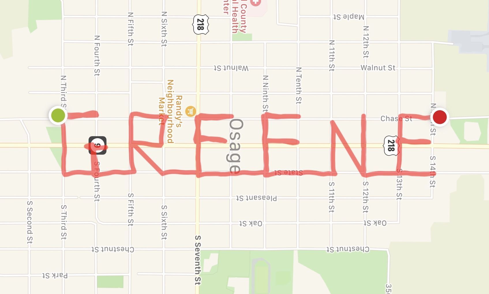 Greene - Map